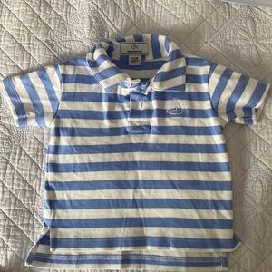 Classic Prep kids striped blue polo